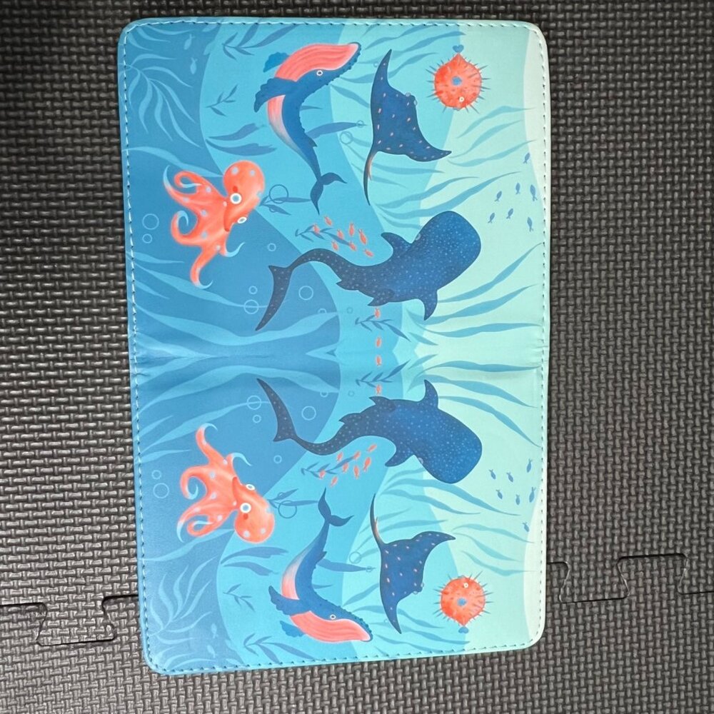 Underwater-Themed Tablet Case With Stand & Card Holder For 8-Inch Tablets Durabl